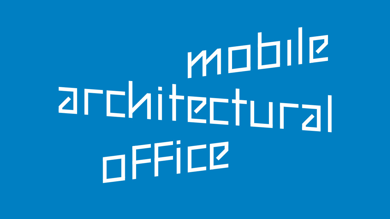 mobile architectural office identité visuelle studio lebleu